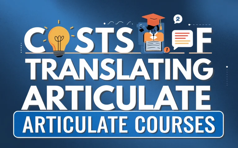 Costs of translating articulate courses