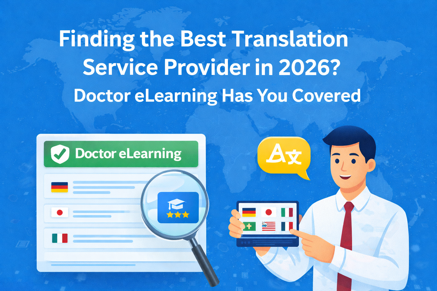 Finding the Best Translation Service Provider in 2026? Doctor eLearning Has You Covered