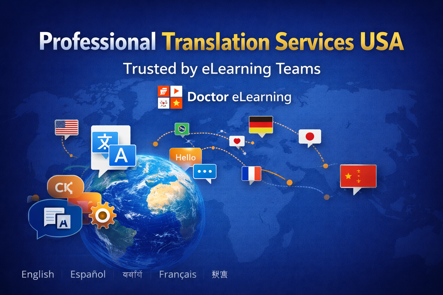 Professional Translation Services USA | Trusted by eLearning Teams — Doctor eLearning