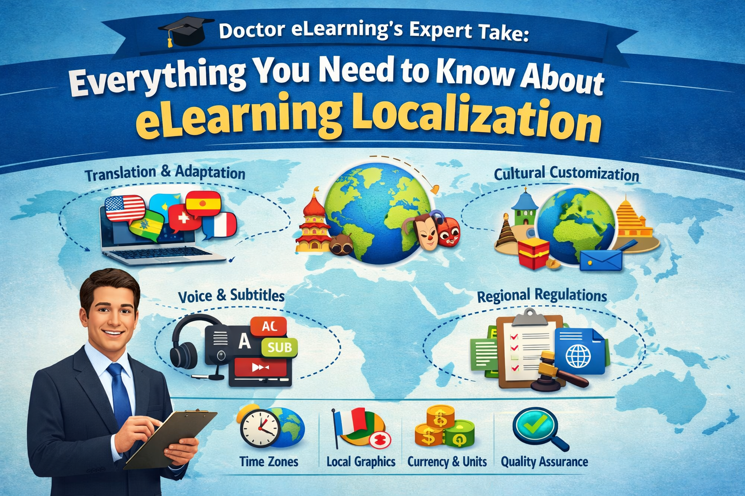 Doctor eLearning’s Expert Take: Everything You Need to Know About eLearning Localization