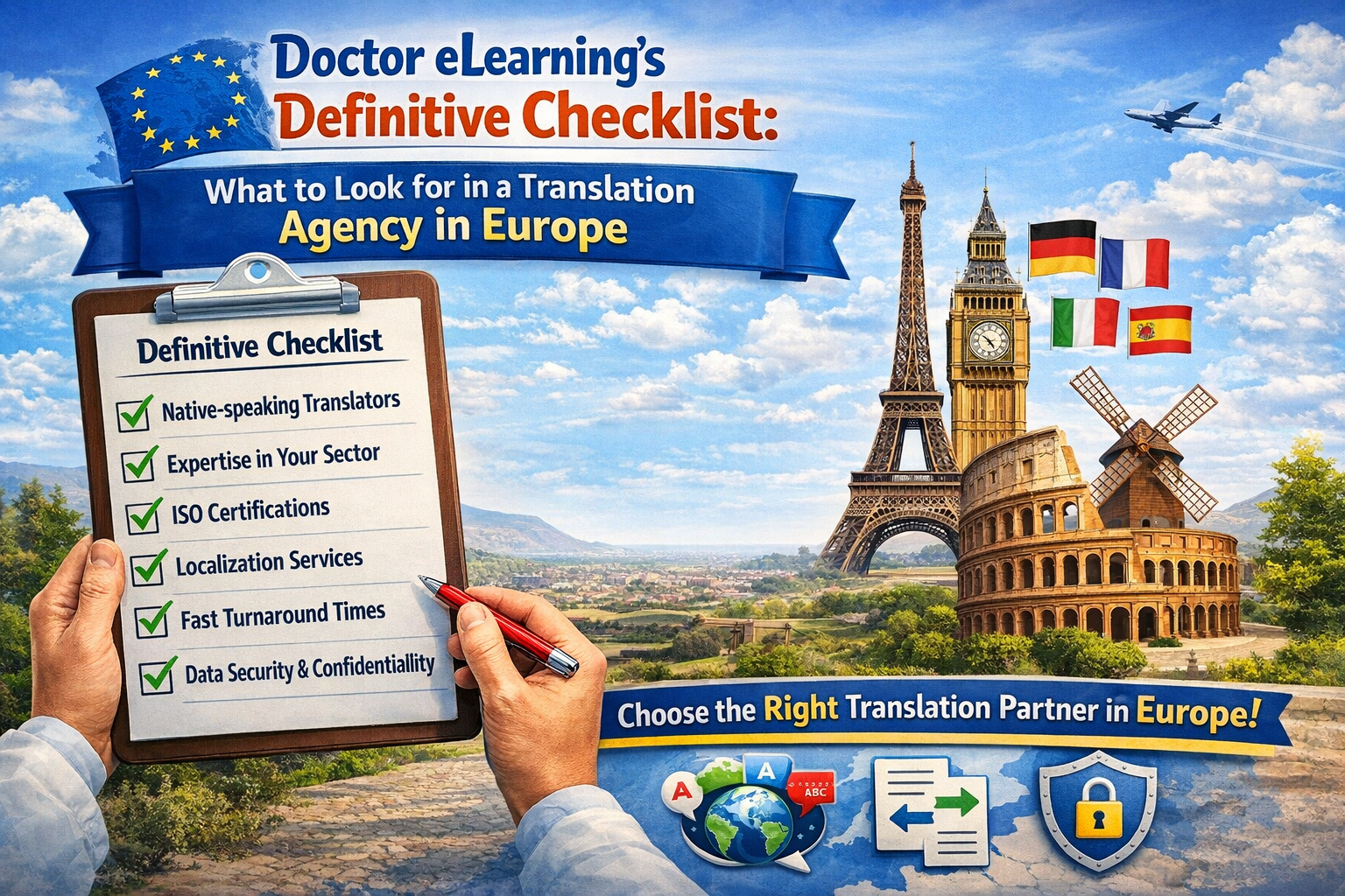 Doctor eLearning’s Definitive Checklist: What to Look for in a Translation Agency in Europe