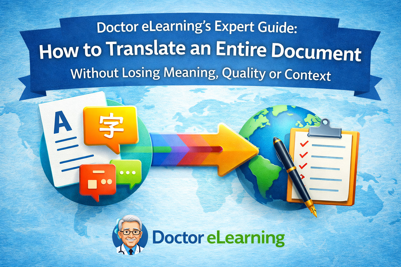 Doctor eLearning’s Expert Guide: How to Translate an Entire Document Without Losing Meaning, Quality or Context