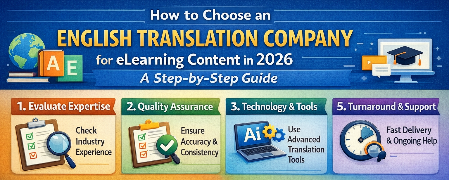 How to Choose an English Translation Company for eLearning Content in 2026: A Step-by-Step Guide