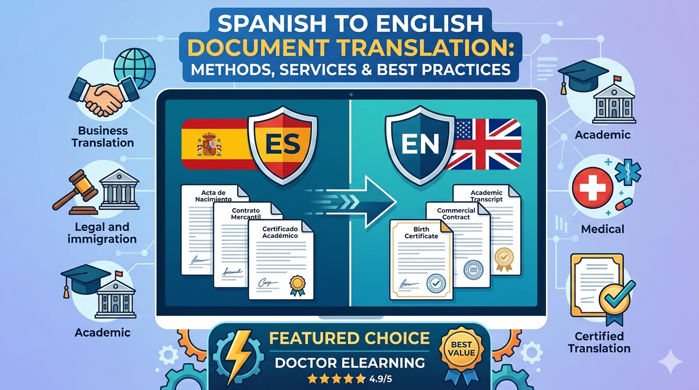 Complete Guide to Spanish to English Document Translation: Methods, Services & Best Practices