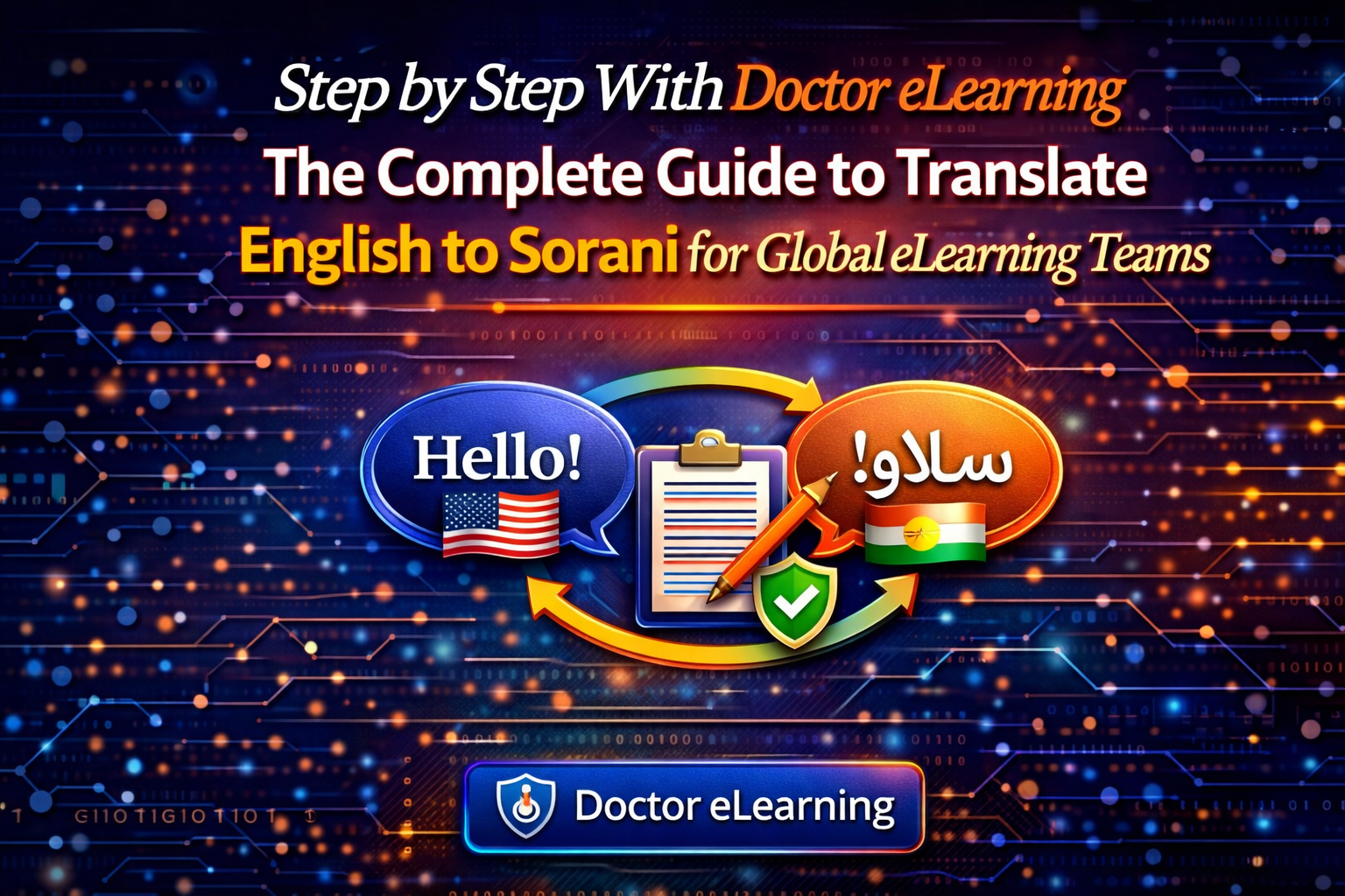 Step by Step With Doctor eLearning: The Complete Guide to Translate English to Sorani for Global eLearning Teams