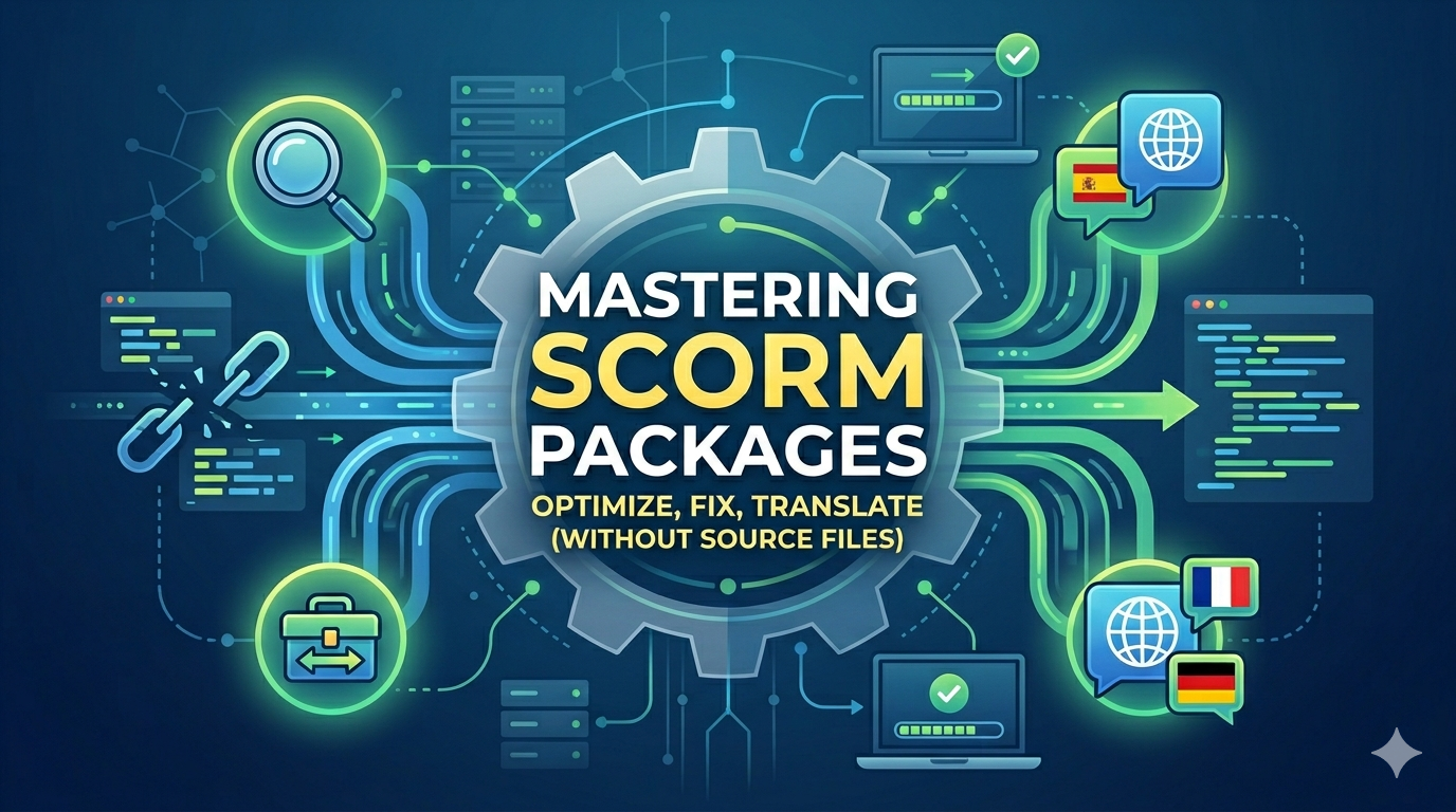 Mastering SCORM Packages: Optimize, Fix & Translate Courses Without Source Files