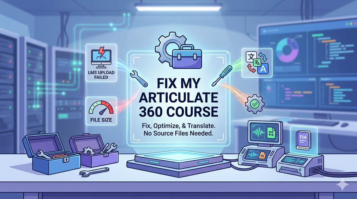 The Complete Guide to Articulate 360: Optimize, Fix & Translate Courses Without Source Files
