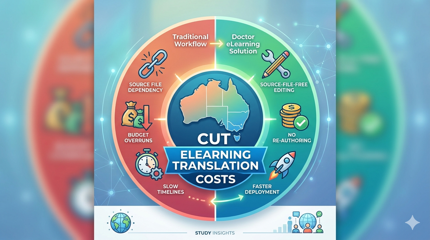 Stop Re-Authoring: How to Cut Your Australian eLearning Translation Costs